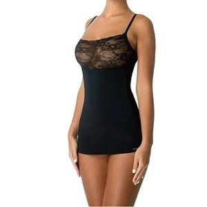 NEW CoverGirl Slimming Cami Tank Top Lace Seamless Tummy Firm Control Shapewear